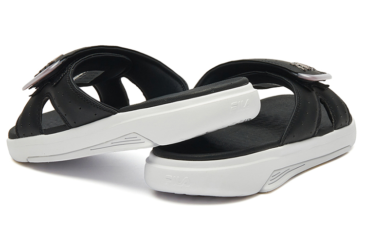 Shop FILA Athletics Velcro Slides 'Black' A12M122702FBK