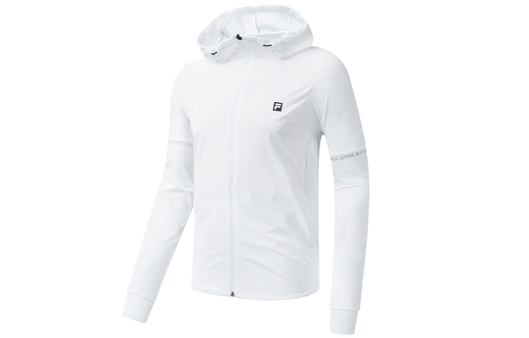 FILA Athletics White Knit Running Sports Jacket A11M021502FWT