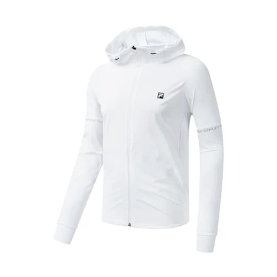 FILA Athletics White Knit Running Sports Jacket A11M021502FWT