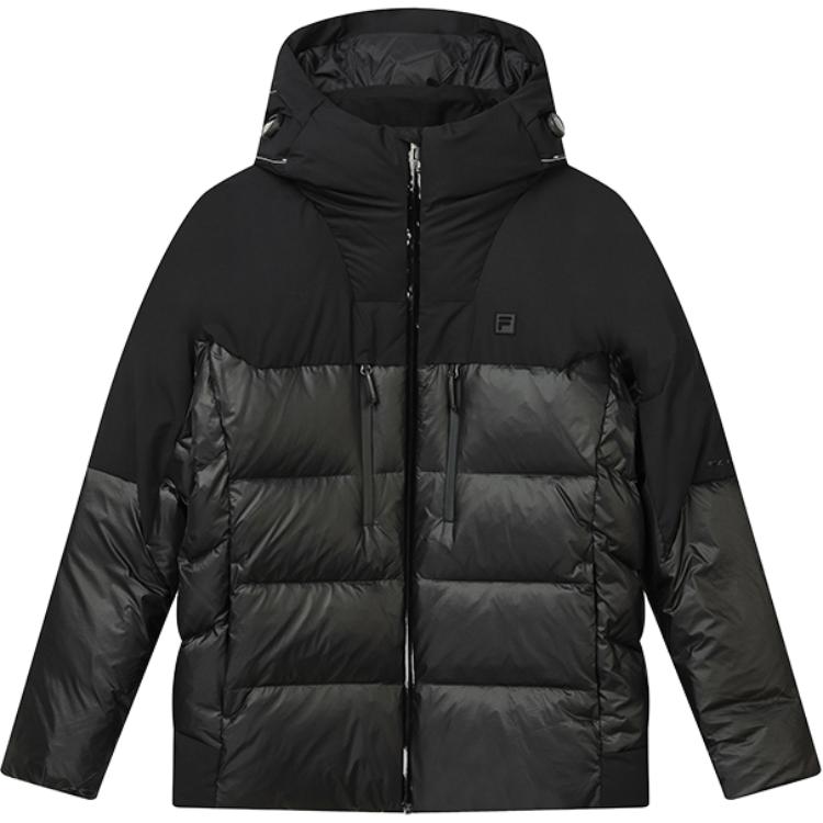 FILA Athletics Winter Puffer Hooded Jacket Black A11M141918F-BK