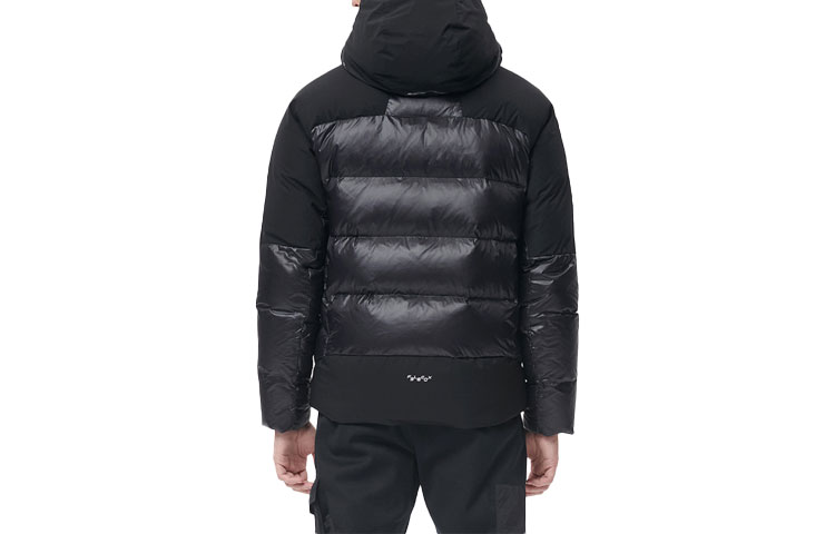 FILA Athletics Winter Puffer Hooded Jacket Black A11M141918F-BK 圖 3