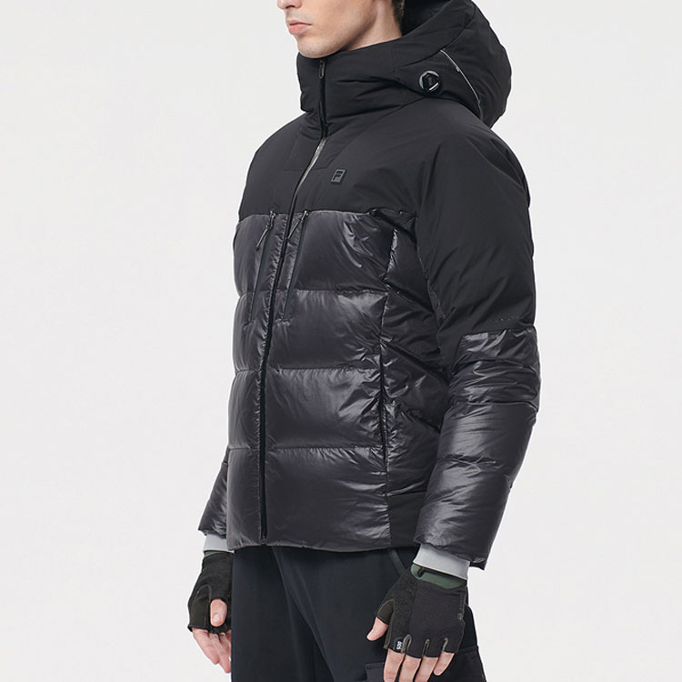 FILA Athletics Winter Puffer Hooded Jacket Black A11M141918F-BK 圖 4