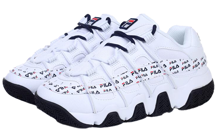 FILA Barricade 97 Low Top Clunky Shoes White 圖 2