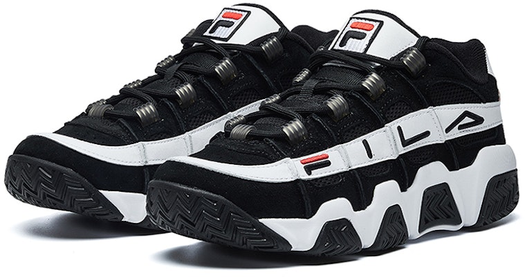 FILA斐樂 Barricade Low 低筒 復古籃球鞋 男款 黑白 Lookbook FILA斐樂 Barricade Low 低筒 復古籃球鞋 男款 黑白