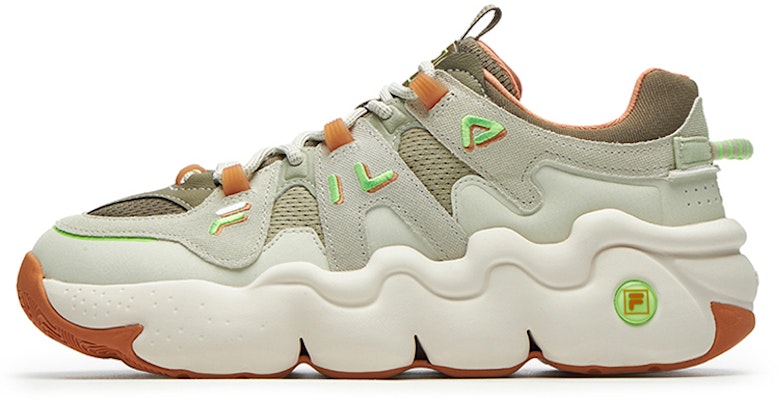 FILA Barricade Low Sneakers 'Hijau Putih Oren' F12M211121FCS Buy FILA Barricade Low Sneakers 'Hijau Putih Oren' F12M211121FCS