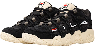 Order FILA Barricade Low Breakout Hitam/Beige Klasik Vintage T12M031201FBK