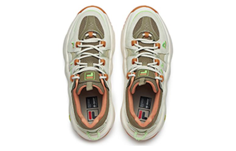 Lookbook Baskets FILA Barricade Low ''Vert Blanc Orange'' F12M211121FCS