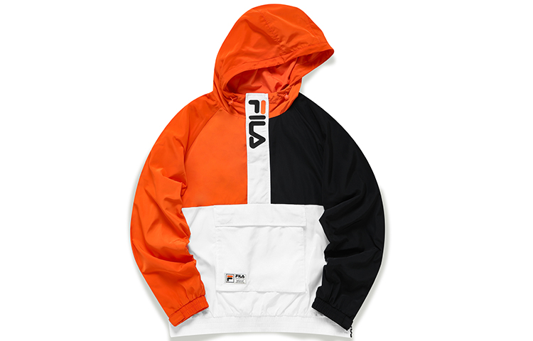 FILA Baseball Pullover Hooded Jacket Standard White T11M132704FWT