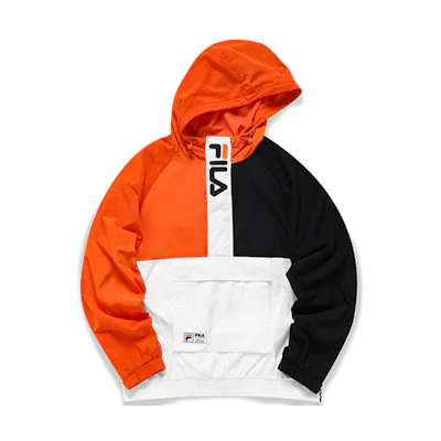 FILA Baseball Pullover Hooded Jacket Standard White T11M132704FWT