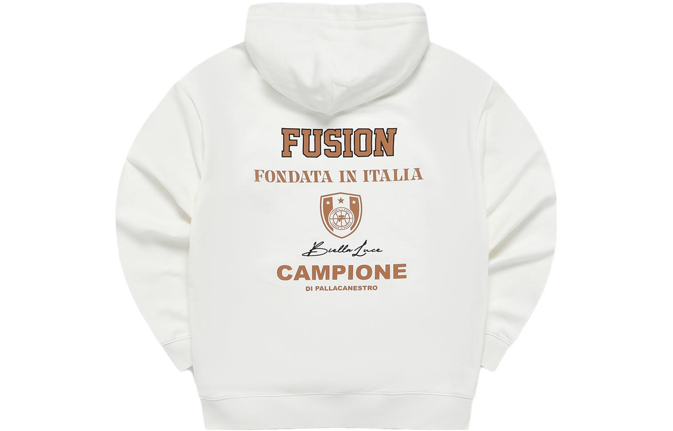 FILA Baseball Series Letter Print Sweatshirt White T11M335205F-WT