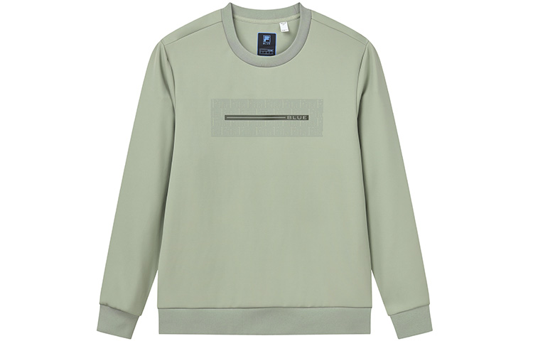 FILA Basic Casual Knit Crewneck Pullover Sweatshirt Men’s Teal F11M212207FTQ