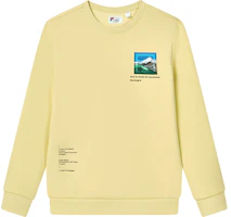 FILA Basic Casual Pullover Knit Sweatshirt Men’s Stone Yellow F11M248212F-LK FILA Basic Casual Pullover Knit Sweatshirt Men’s Stone Yellow F11M248212F-LK