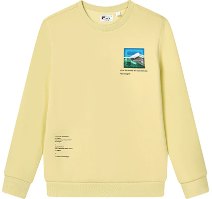 FILA Biasa Kasual Pullover Sweatshirt Lelaki Kuning Batu F11M248212F-LK Buy FILA Biasa Kasual Pullover Sweatshirt Lelaki Kuning Batu F11M248212F-LK