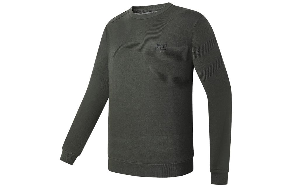 FILA Basic Crewneck Sports Sweatshirt in Jeep Military Green A11M345408F-KK