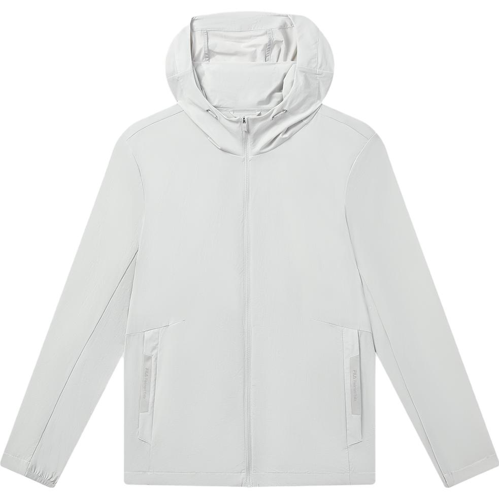 FILA Basic Woven Casual Business Hooded Jacket Light Gray F11M332701F-GY