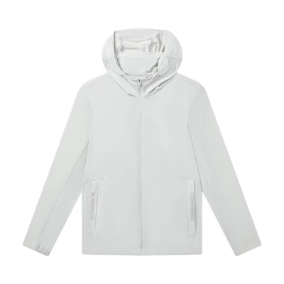 FILA Basic Woven Casual Business Hooded Jacket Light Gray F11M332701F-GY