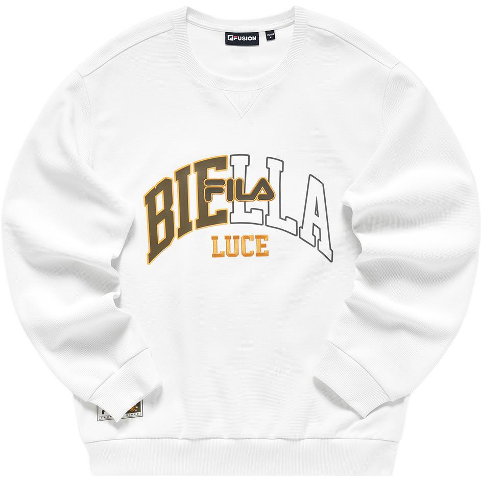 FILA Basketball Hoodie Big Letter Print White T11M315209F-WT
