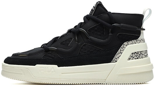 FILA 高帮黑白配色运动鞋 F12M141201FBV Buy FILA 高帮黑白配色运动鞋 F12M141201FBV