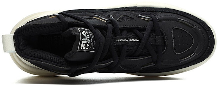 FILA 高帮黑白配色运动鞋 F12M141201FBV Lookbook FILA 高帮黑白配色运动鞋 F12M141201FBV