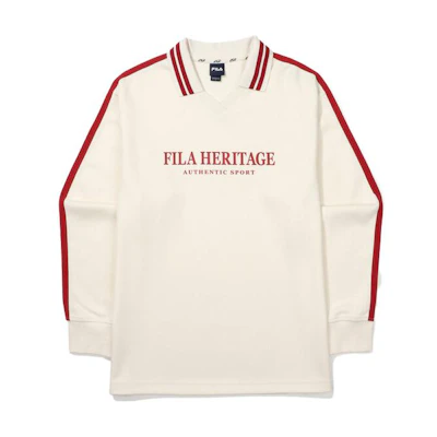 FILA Beige Sweatshirt with Letter Print FE2POF6102XS-AD