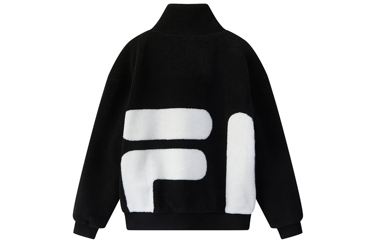 FILA Big Logo Fleece-Lined Jacket Winter Black F11M048926FBK 圖 3