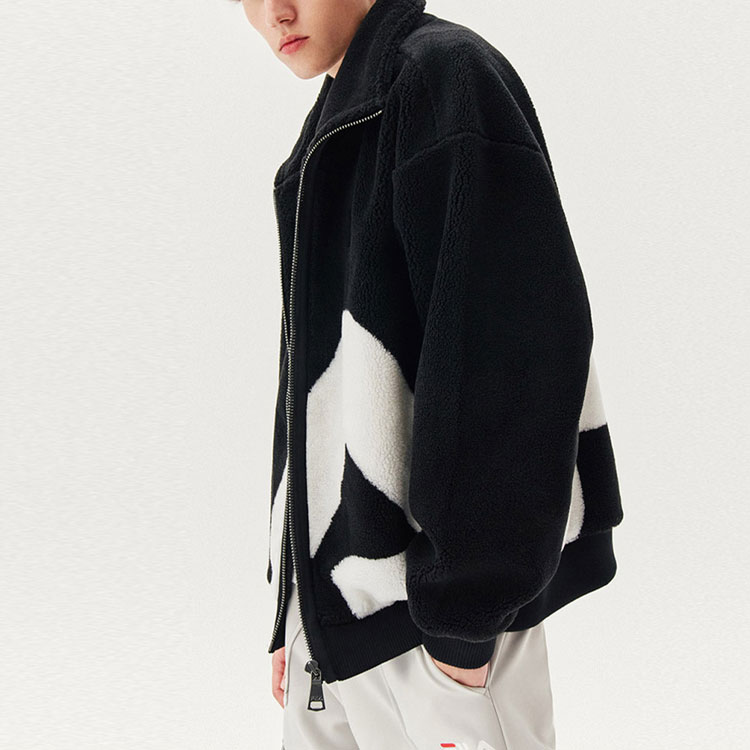 FILA Big Logo Fleece-Lined Jacket Winter Black F11M048926FBK 圖 7