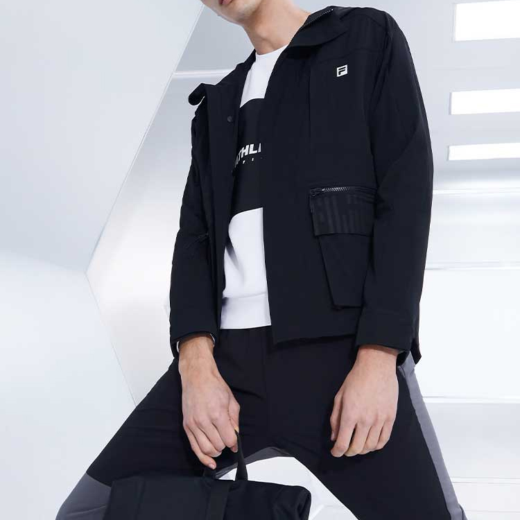 Purchase FILA 黑色多功能拉链多袋运动夹克 A11M031712F-BK