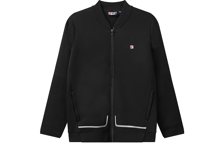 FILA Black Business Logo Casual Knit Jacket F11M038509FBK