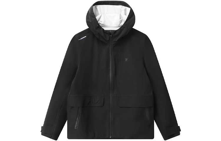 FILA Black Casual Hooded Woven Jacket F11M112716F-BK