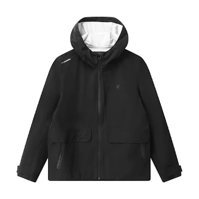 FILA Black Casual Hooded Woven Jacket F11M112716F-BK