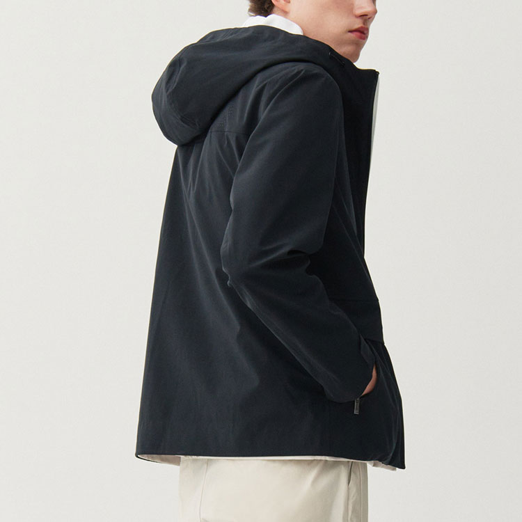 FILA Black Casual Hooded Woven Jacket F11M112716F-BK 圖 6