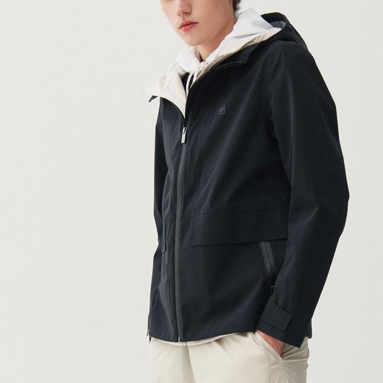 FILA Black Casual Hooded Woven Jacket F11M112716F-BK 圖 7