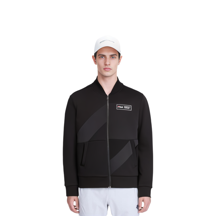 Purchase FILA 黑色休闲长袖针织夹克 F11M338501F