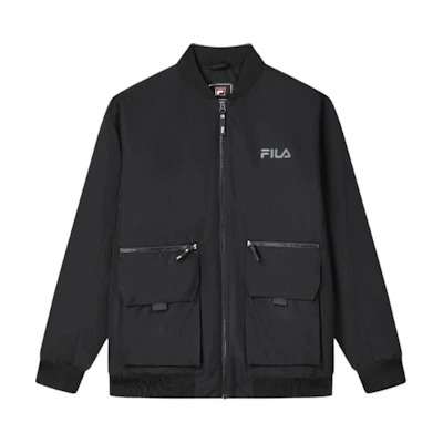FILA Black Casual Outdoor Multi-Pocket Zip Jacket F11M349916F-BK