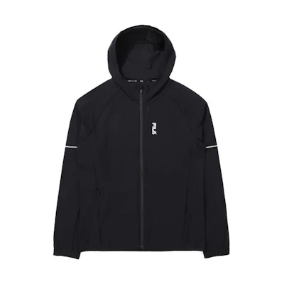 FILA Black Casual Sports Hooded Jacket Long Sleeve Outerwear FS2FTE2203-BLK