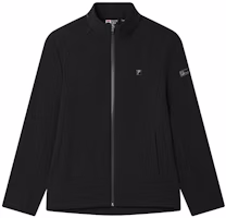 FILA Black Casual White Fleece Jacket with Stand Collar F11M513701FBK FILA Black Casual White Fleece Jacket with Stand Collar F11M513701FBK