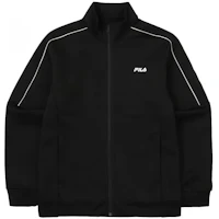 FILA Black Colorblock Logo Print Zip-Up High-Neck Jacket FS2FTF4201M-BLK FILA Black Colorblock Logo Print Zip-Up High-Neck Jacket FS2FTF4201M-BLK