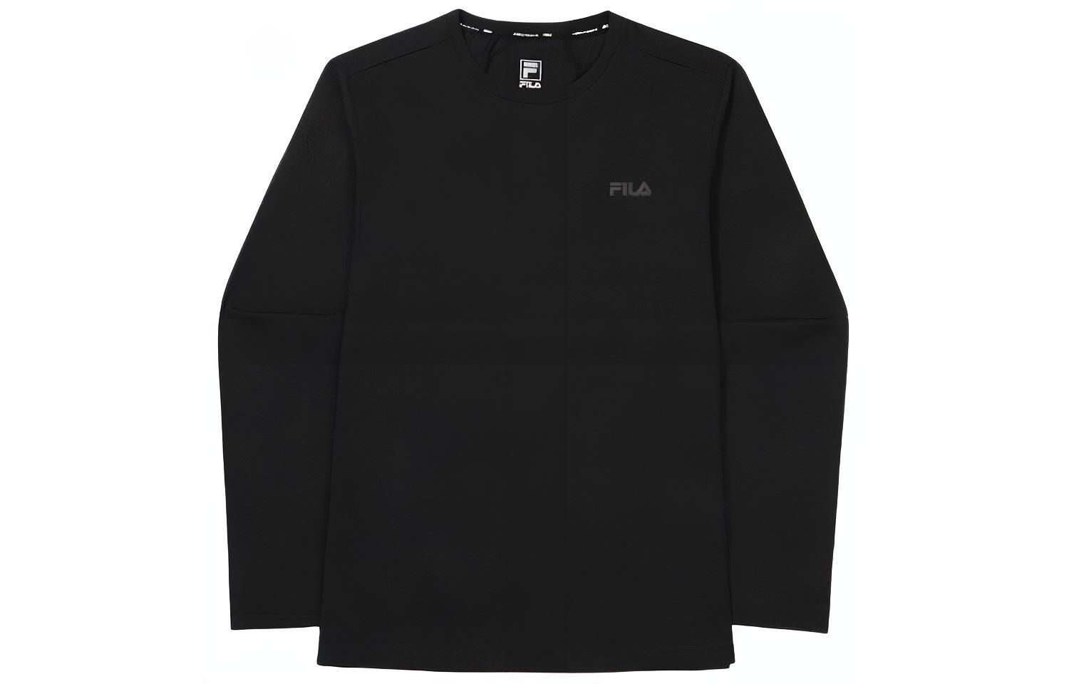 FILA Black Crewneck Logo Sweatshirt FS2RLG1203M-BLK