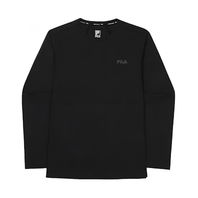 FILA Black Crewneck Logo Sweatshirt FS2RLG1203M-BLK