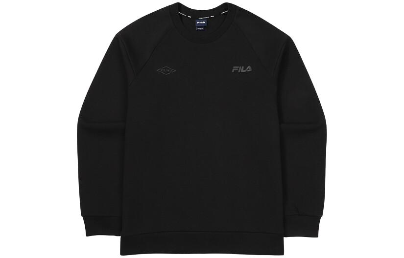 FILA Black Crewneck Logo Sweatshirt Long Sleeve FS2POF3203MB-LK
