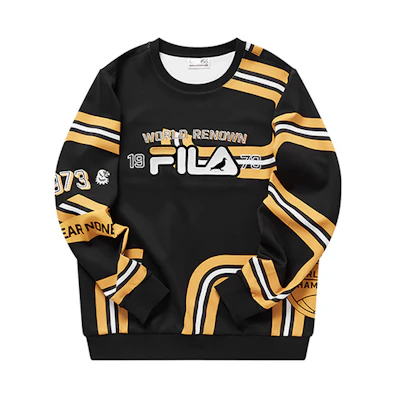 FILA Black Crewneck Pullover Sweatshirt T11M932223F-BK