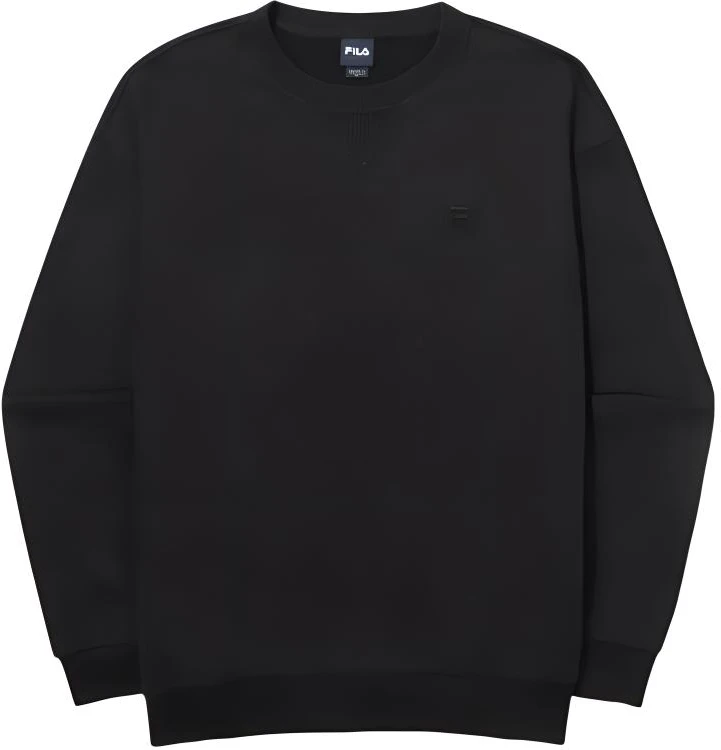 fila-black-crewneck-pullover-sweatshirt-with-letter-print-fs-2-pog-3106-xblk