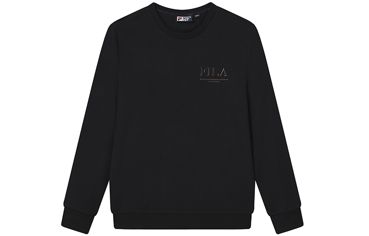 FILA Black Crewneck Sweatshirt with Logo Print for Spring/Autumn F11M138258F-BK