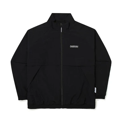 FILA Black Embroidered Letter Logo Zip-Up Jacket FS2WTE3601X-BLK