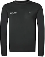 FILA Black Fleece-Lined Comfortable Letter Print Long-Sleeve Sweatshirt A11M341210F-BK FILA Black Fleece-Lined Comfortable Letter Print Long-Sleeve Sweatshirt A11M341210F-BK