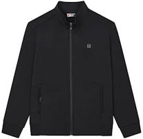 FILA Black Full-Zip Letter Print Stand Collar Jacket F11M317505FBK FILA Black Full-Zip Letter Print Stand Collar Jacket F11M317505FBK