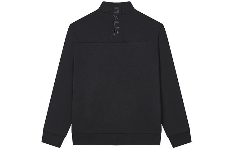 Lookbook FILA 黑色全拉链字母印花立领夹克 F11M317505FBK