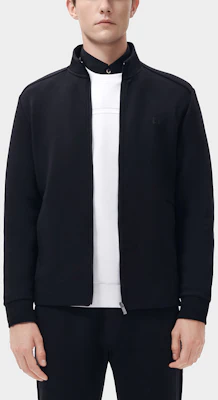 FILA 黑色全拉链字母印花立领夹克 F11M317505FBK Shop FILA 黑色全拉链字母印花立领夹克 F11M317505FBK