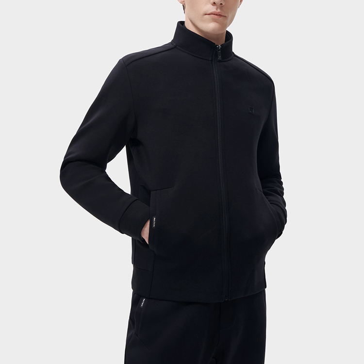 Details for FILA 黑色全拉链字母印花立领夹克 F11M317505FBK