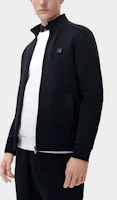Sizing FILA Black Full-Zip Letter Print Stand Collar Jacket F11M317505FBK